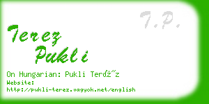 terez pukli business card